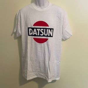 Gildan Datsun White T Shirt Men's Size L